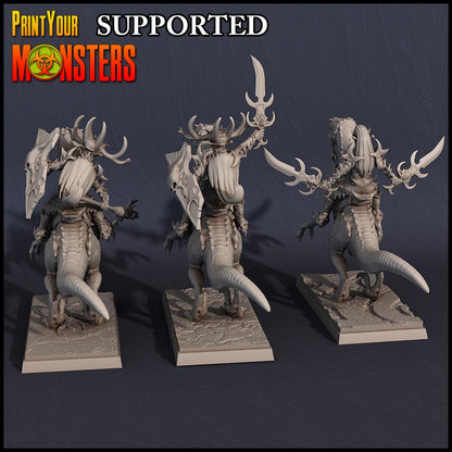 3D Printed Print Your Monsters Dark Elves Rider Set A 28mm - 32mm D&D Wargaming