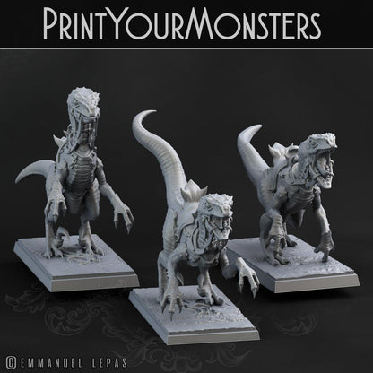 3D Printed Print Your Monsters Dark Elves Rider Set B 28mm - 32mm D&D Wargaming