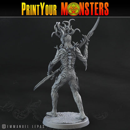 3D Printed Print Your Monsters Dark Tree Men The Shadowcreep Wood Set 28mm - 32mm D&D Wargaming