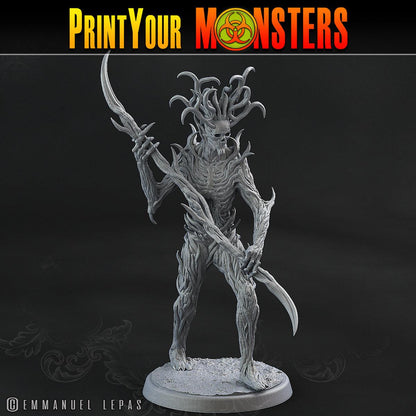 3D Printed Print Your Monsters Dark Tree Men The Shadowcreep Wood Set 28mm - 32mm D&D Wargaming