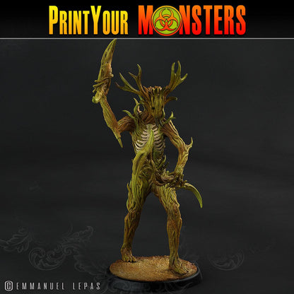 3D Printed Print Your Monsters Dark Tree Men The Shadowcreep Wood Set 28mm - 32mm D&D Wargaming
