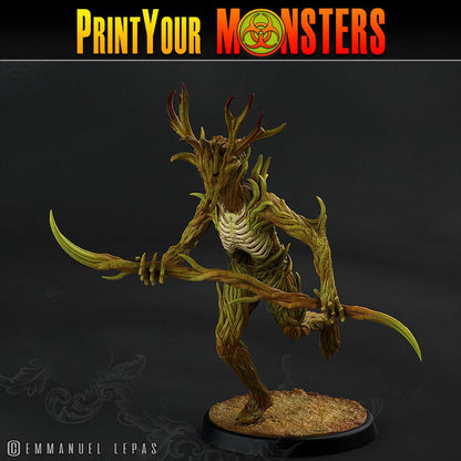 3D Printed Print Your Monsters Dark Tree Men The Shadowcreep Wood Set 28mm - 32mm D&D Wargaming