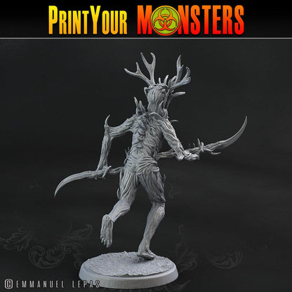 3D Printed Print Your Monsters Dark Tree Men The Shadowcreep Wood Set 28mm - 32mm D&D Wargaming