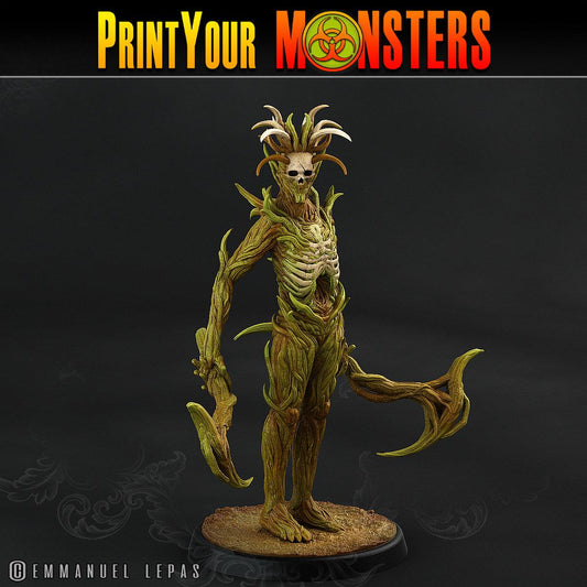 3D Printed Print Your Monsters Dark Tree Men The Shadowcreep Wood Set 28mm - 32mm D&D Wargaming