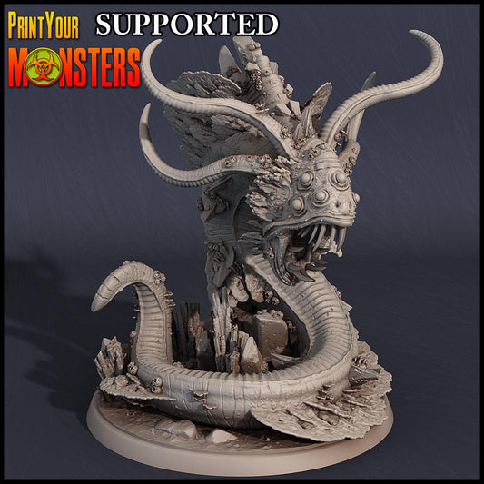 3D Printed Print Your Monsters Dire Anglerfish Sanctum Protector Dark Water Sanctum 28mm - 32mm D&D Wargaming