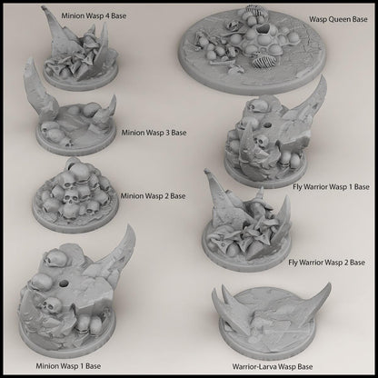 3D Printed Print Your Monsters Flying Wasp Bee Queen The Infernal Hive 28mm - 32mm D&D Wargaming