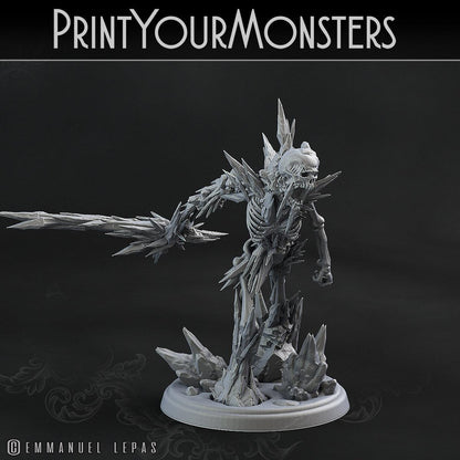 3D Printed Print Your Monsters Frozen Skeletons The Wrath of Gloomrime Monsters Part I Set 28mm - 32mm D&D Wargaming