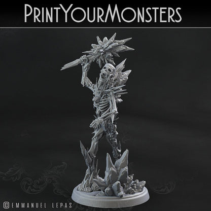 3D Printed Print Your Monsters Frozen Skeletons The Wrath of Gloomrime Monsters Part I Set 28mm - 32mm D&D Wargaming