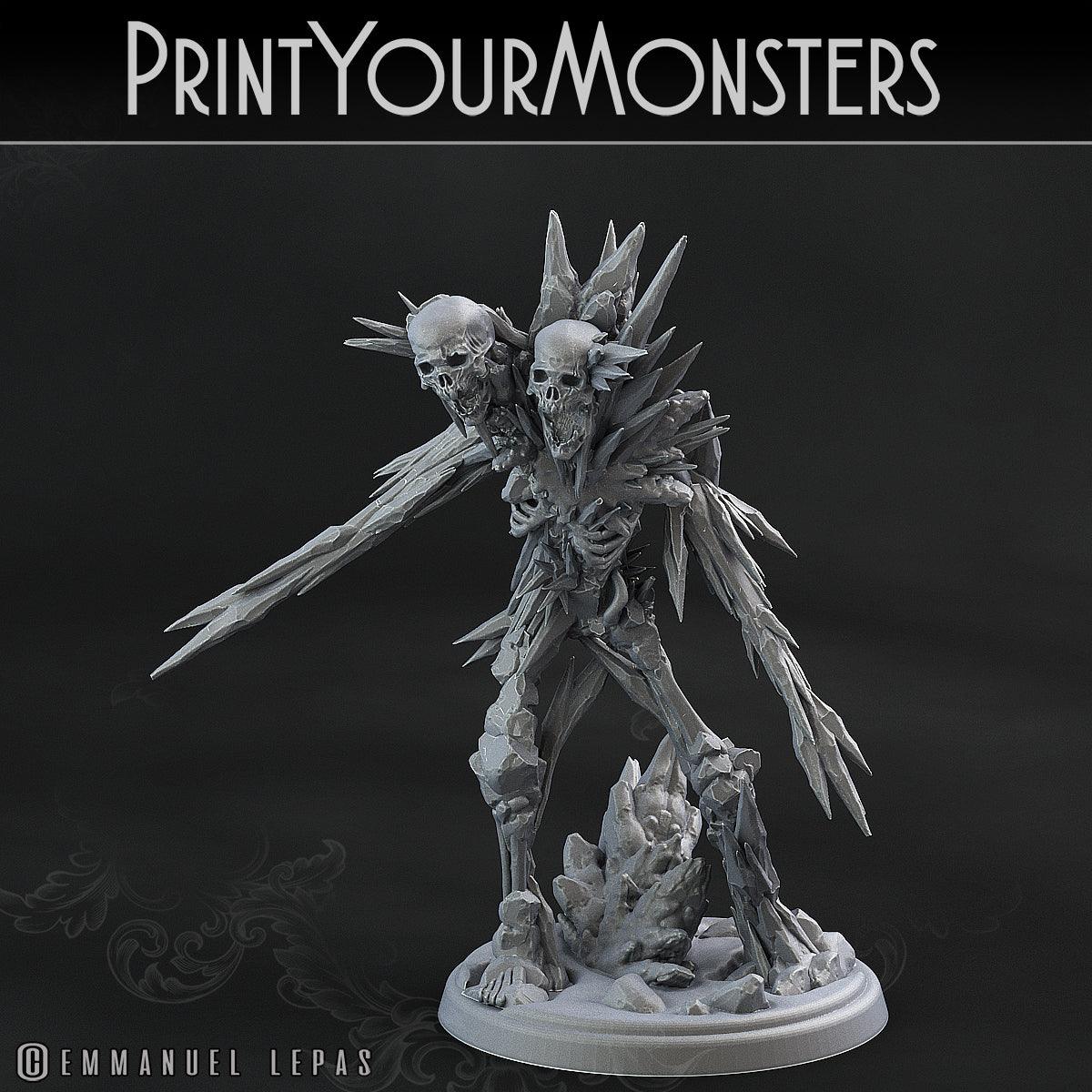 3D Printed Print Your Monsters Frozen Skeletons The Wrath of Gloomrime Monsters Part I Set 28mm - 32mm D&D Wargaming