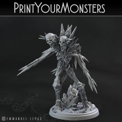 3D Printed Print Your Monsters Frozen Skeletons The Wrath of Gloomrime Monsters Part I Set 28mm - 32mm D&D Wargaming