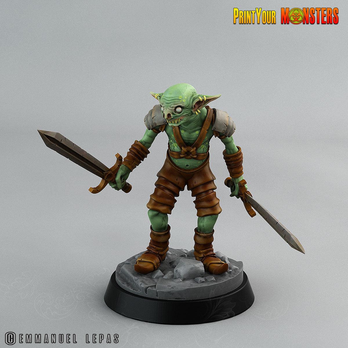 3D Printed Print Your Monsters Goblins Depths Of Choas Confronting The Abyss 28mm - 32mm D&D Wargaming