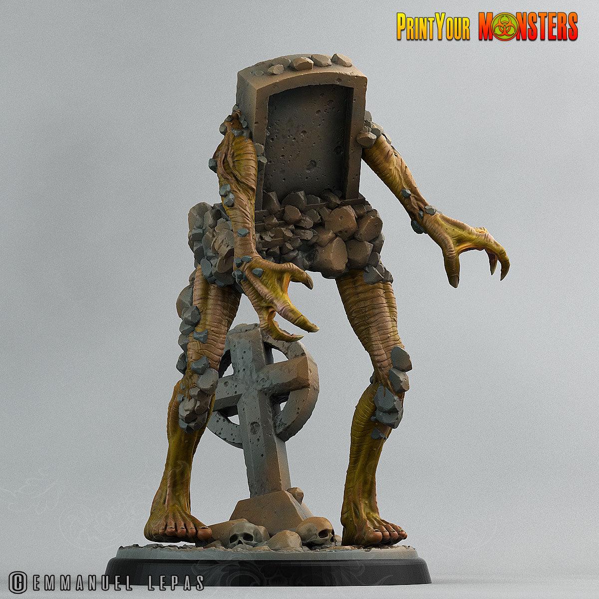 3D Printed Print Your Monsters Graveyard Monsters The Living Graveyard 28mm - 32mm D&D Wargaming