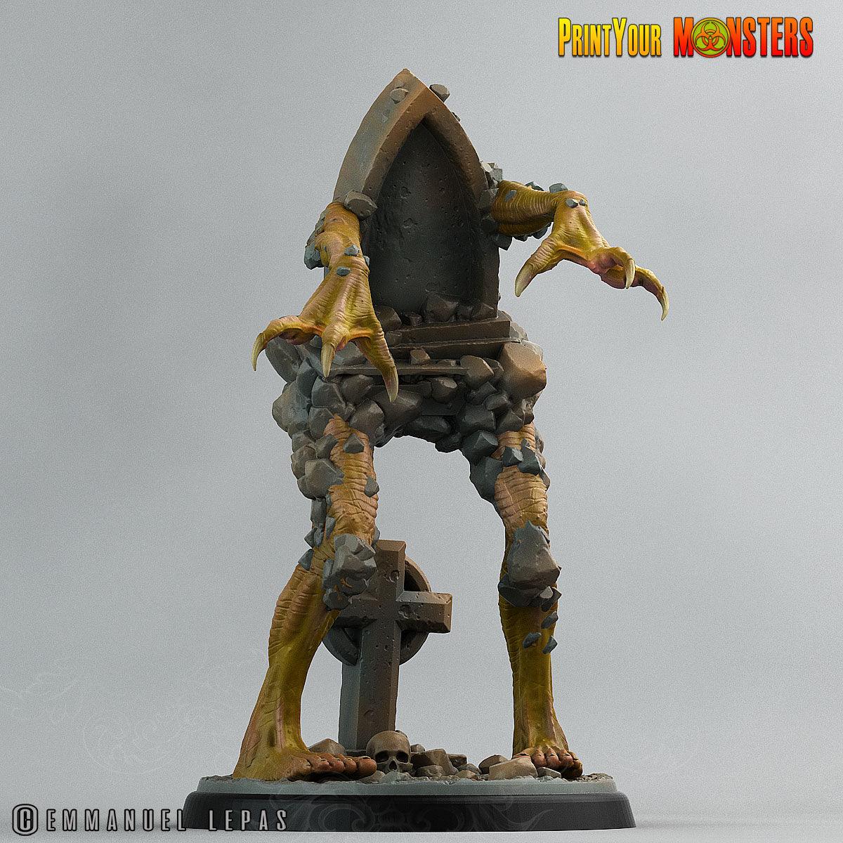 3D Printed Print Your Monsters Graveyard Monsters The Living Graveyard 28mm - 32mm D&D Wargaming