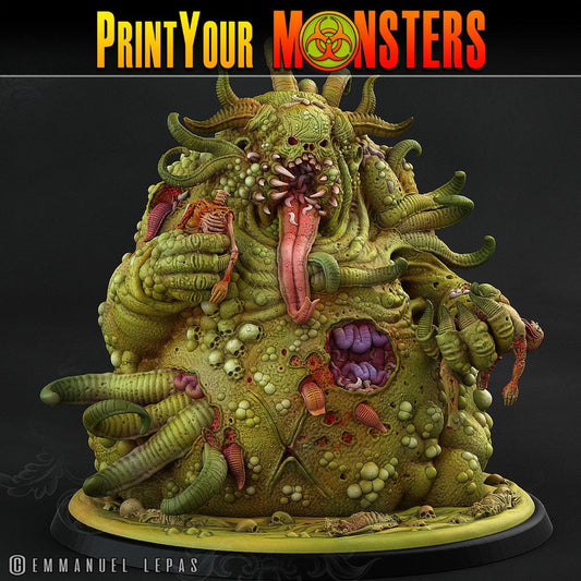 3D Printed Print Your Monsters Greater Pestilent Demon Giant Plague Demon Plague Army Of Spooky Swamp Set 28mm - 32mm D&D Wargaming