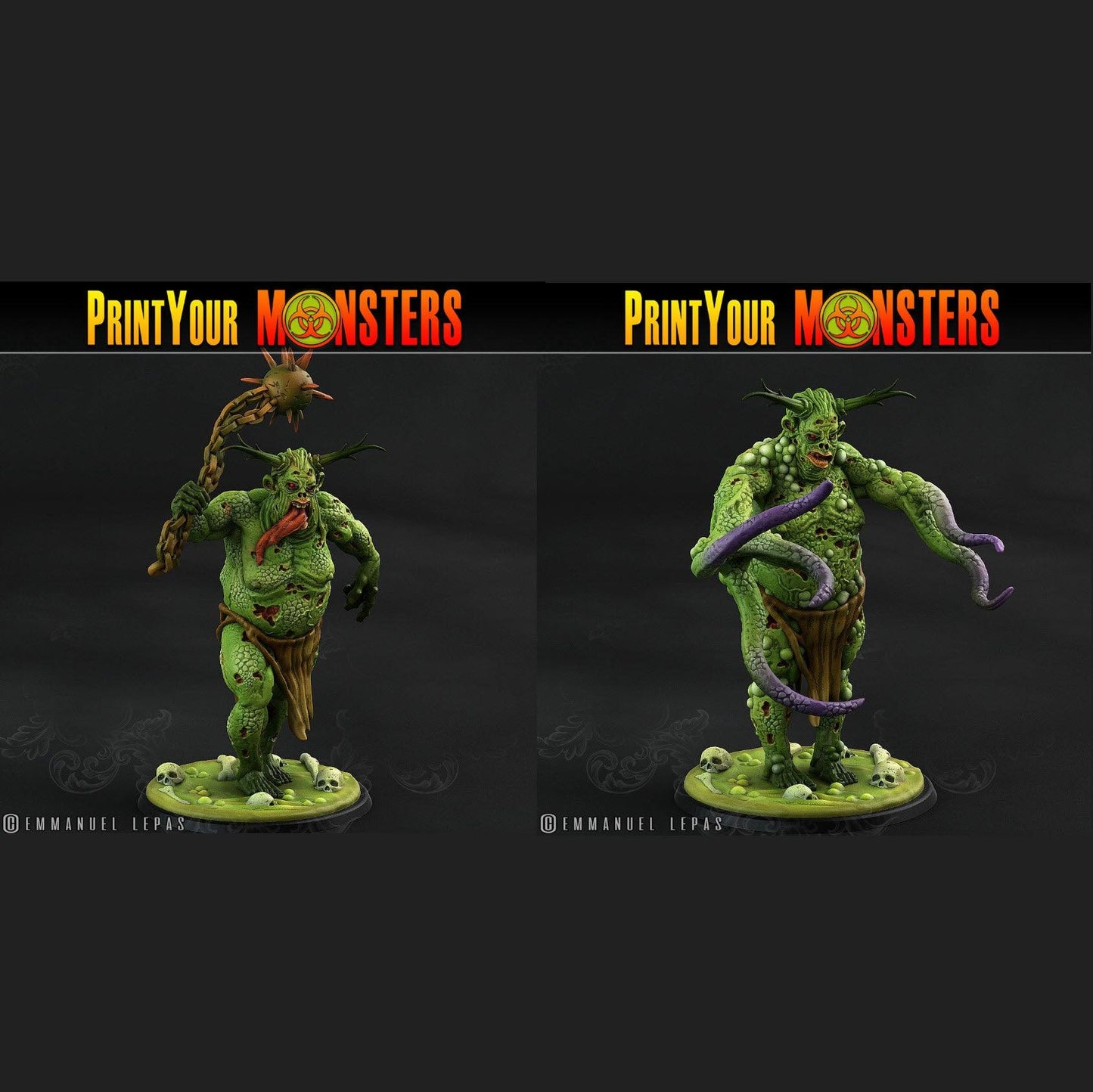 3D Printed Print Your Monsters Guardian Plague Army Of Spooky Swamp Set 28mm - 32mm D&D Wargaming