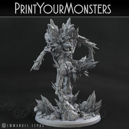 3D Printed Print Your Monsters Hoarfrost Ettin Skeletons The Wrath of Gloomrime Monsters Part II Set 28mm - 32mm D&D Wargaming