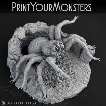3D Printed Print Your Monsters Hollowhaunt Tarantula Spider 28mm - 32mm D&D Wargaming