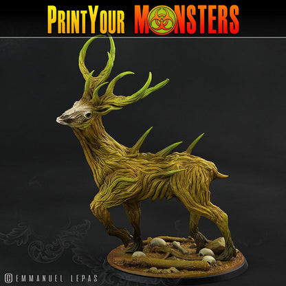 3D Printed Print Your Monsters Horrific Deer The Shadowcreep Wood Set 28mm - 32mm D&D Wargaming
