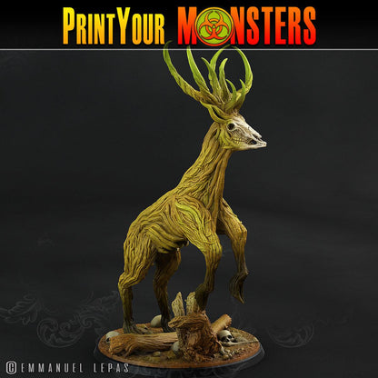 3D Printed Print Your Monsters Horrific Deer The Shadowcreep Wood Set 28mm - 32mm D&D Wargaming