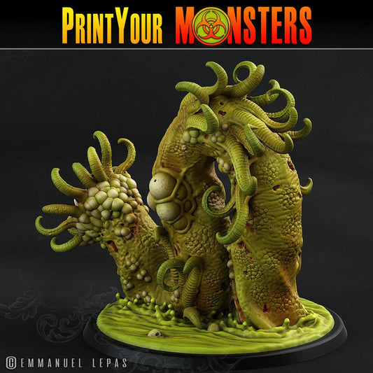 3D Printed Print Your Monsters Horrific Plague Worm Plague Army Of Spooky Swamp Set 28mm - 32mm D&D Wargaming