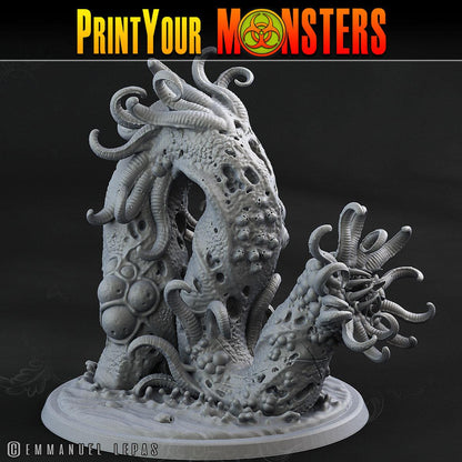 3D Printed Print Your Monsters Horrific Plague Worm Plague Army Of Spooky Swamp Set 28mm - 32mm D&D Wargaming
