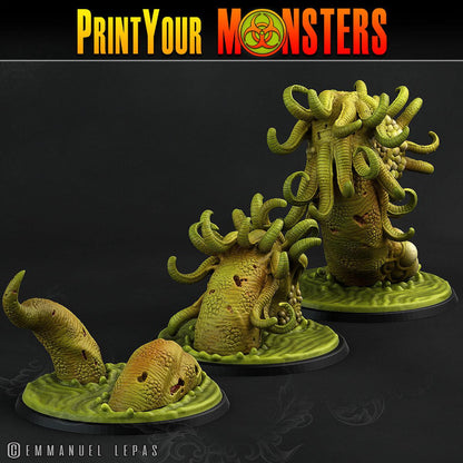 3D Printed Print Your Monsters Horrific Plague Worm Plague Army Of Spooky Swamp Set 28mm - 32mm D&D Wargaming