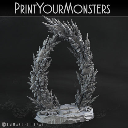 3D Printed Print Your Monsters Ice Portal The Wrath of Gloomrime Monsters Part I Set 28mm - 32mm D&D Wargaming