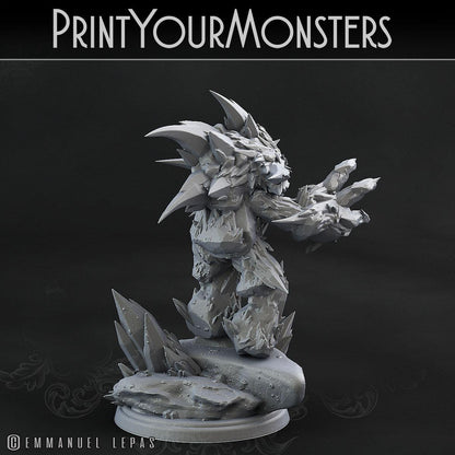 3D Printed Print Your Monsters Iceheart Lamproid The Wrath of Gloomrime Monsters Part II Set 28mm - 32mm D&D Wargaming
