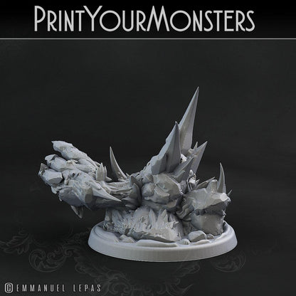 3D Printed Print Your Monsters Iceheart Lamproid The Wrath of Gloomrime Monsters Part II Set 28mm - 32mm D&D Wargaming