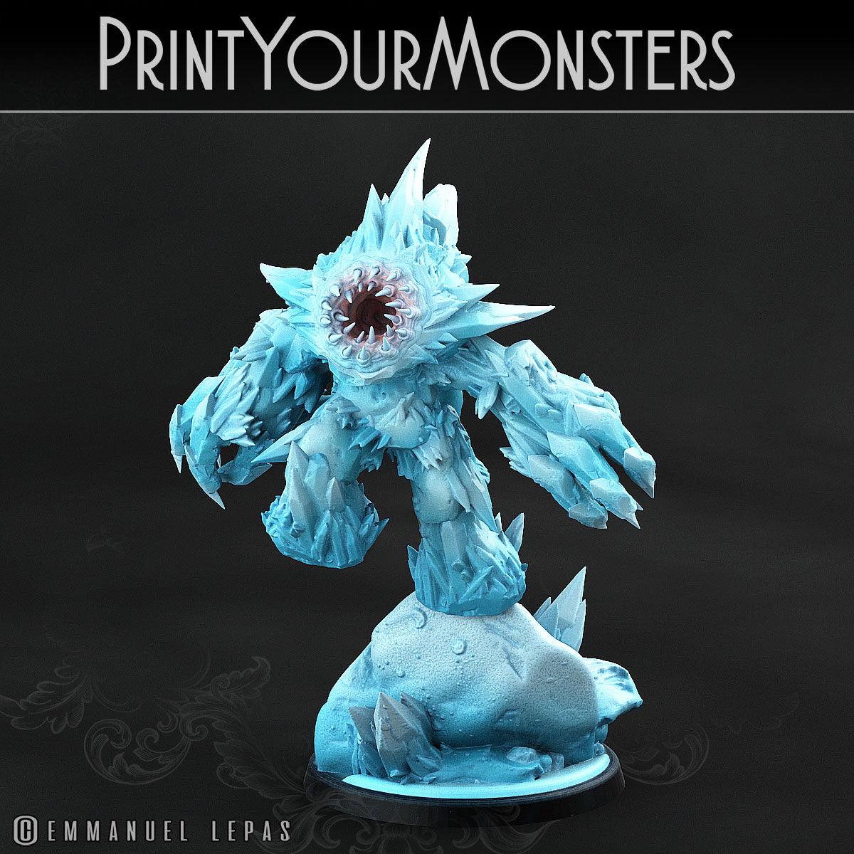 3D Printed Print Your Monsters Iceheart Lamproid The Wrath of Gloomrime Monsters Part II Set 28mm - 32mm D&D Wargaming