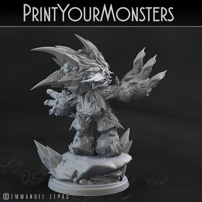 3D Printed Print Your Monsters Iceheart Lamproid The Wrath of Gloomrime Monsters Part II Set 28mm - 32mm D&D Wargaming