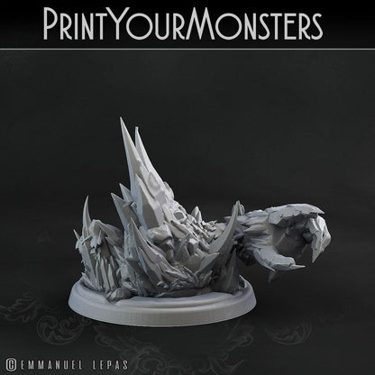 3D Printed Print Your Monsters Iceheart Lamproid The Wrath of Gloomrime Monsters Part II Set 28mm - 32mm D&D Wargaming