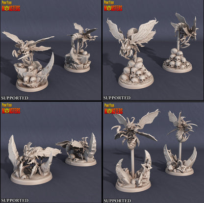 3D Printed Print Your Monsters Infernal Bee Set The Infernal Hive 28mm - 32mm D&D Wargaming