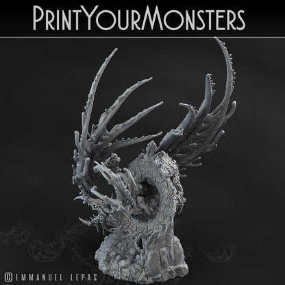 3D Printed Print Your Monsters Infernal Magma Dragon 28mm - 32mm D&D Wargaming