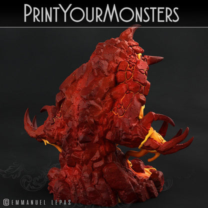 3D Printed Print Your Monsters Infernal Magma Elementals 28mm - 32mm D&D Wargaming