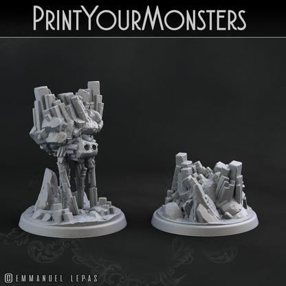 3D Printed Print Your Monsters Little Golem Set 28mm - 32mm D&D Wargaming