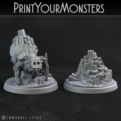 3D Printed Print Your Monsters Little Golem Set 28mm - 32mm D&D Wargaming