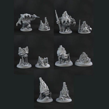 3D Printed Print Your Monsters Little Golem Set 28mm - 32mm D&D Wargaming