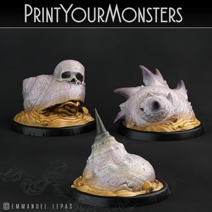 3D Printed Print Your Monsters Lurkers of the Deep Set 28mm - 32mm D&D Wargaming