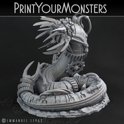 3D Printed Print Your Monsters Mechanic Worm Total Worms 2 Set 28mm - 32mm D&D Wargaming