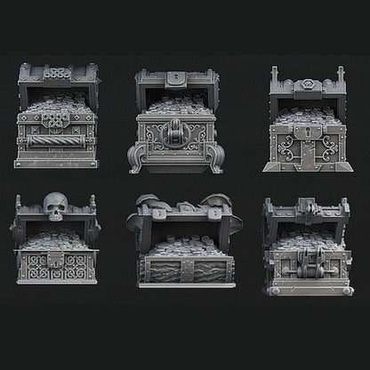 3D Printed Print Your Monsters Mimics Treasure Chests Set 28mm - 32mm D&D Wargaming