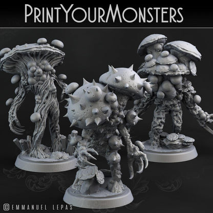 3D Printed Print Your Monsters Nightmare Fungi Nightmare Grotto Fungi 28mm - 32mm D&D Wargaming