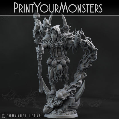 3D Printed Print Your Monsters Orc Shaman Desert Orcs Set 28mm - 32mm D&D Wargaming