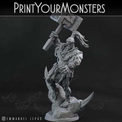 3D Printed Print Your Monsters Orc Warrior 1 Desert Orcs Set 28mm - 32mm D&D Wargaming