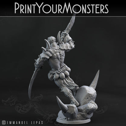 3D Printed Print Your Monsters Orc Warrior 2 Desert Orcs Set 28mm - 32mm D&D Wargaming
