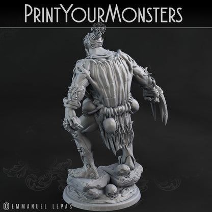 3D Printed Print Your Monsters Orc Warrior 4 Desert Orcs Set 28mm - 32mm D&D Wargaming