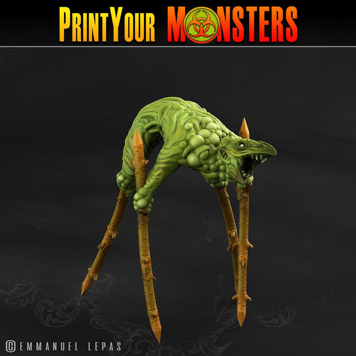 3D Printed Print Your Monsters Plague Men Plague Army Of Spooky Swamp Set 28mm - 32mm D&D Wargaming