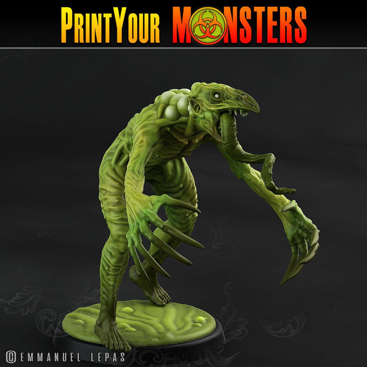 3D Printed Print Your Monsters Plague Men Plague Army Of Spooky Swamp Set 28mm - 32mm D&D Wargaming