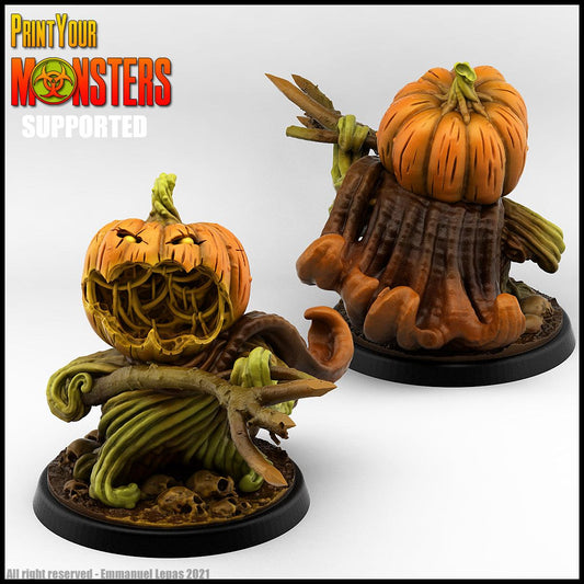 3D Printed Print Your Monsters Pumpkin Soldier Fork Pumpkins Attack Pack 28mm - 32mm D&D Wargaming