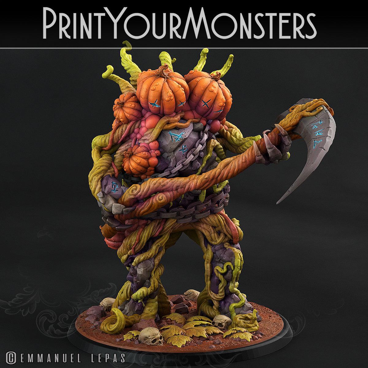 3D Printed Print Your Monsters Pumpkins Attack Pack II Set 28mm - 32mm D&D Wargaming